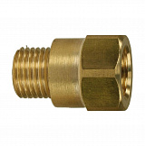 Переходник 1/4внеш - 1/4внут, 400bar, латунь